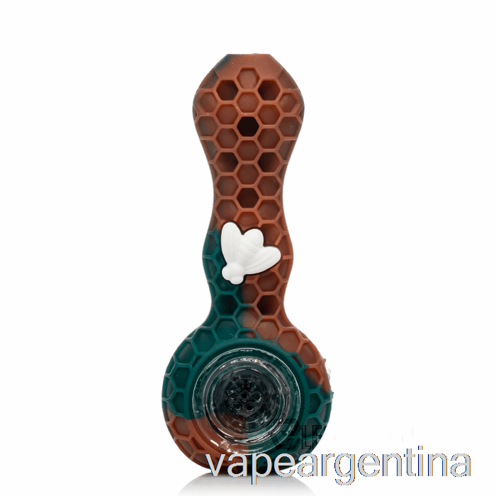 Cuchara De Silicona Stratus Bee Bronce (marrón / Verde Azulado / Abeja Blanca) Vape Descartable